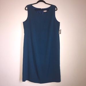 Kasper Dark Turquoise Sleeveless Dress